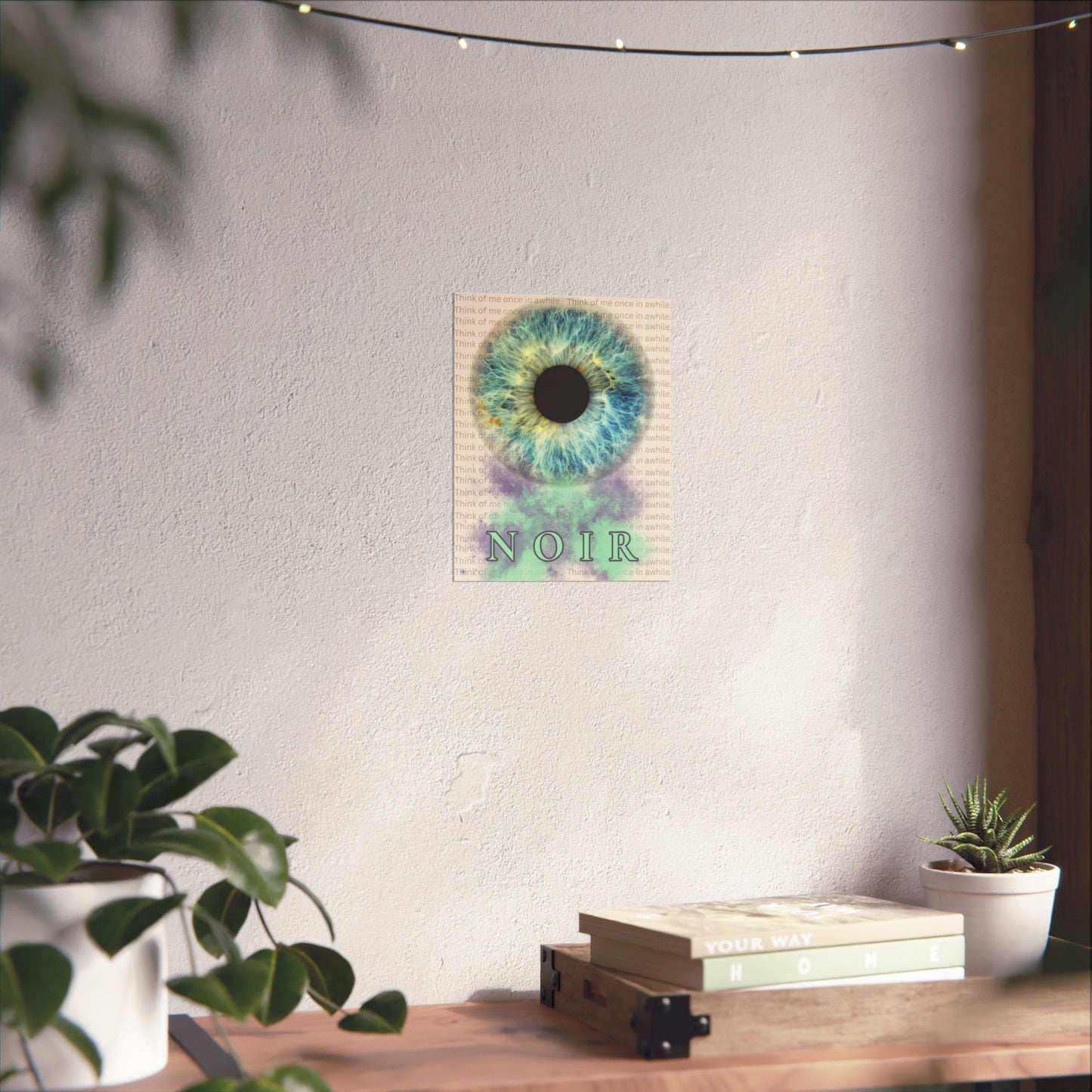 Eye Art Print: Surreal Iris Poster, Modern Wall Decor