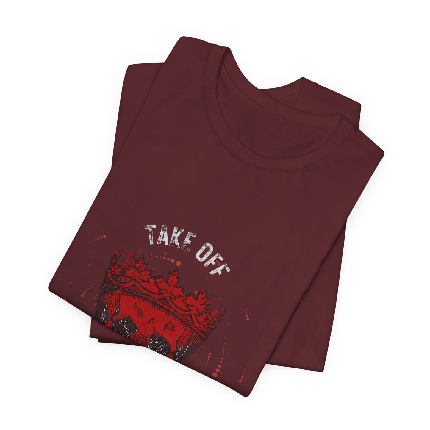 Gothic Red Skull Graphic Tee - Noir Door Dark Art Top