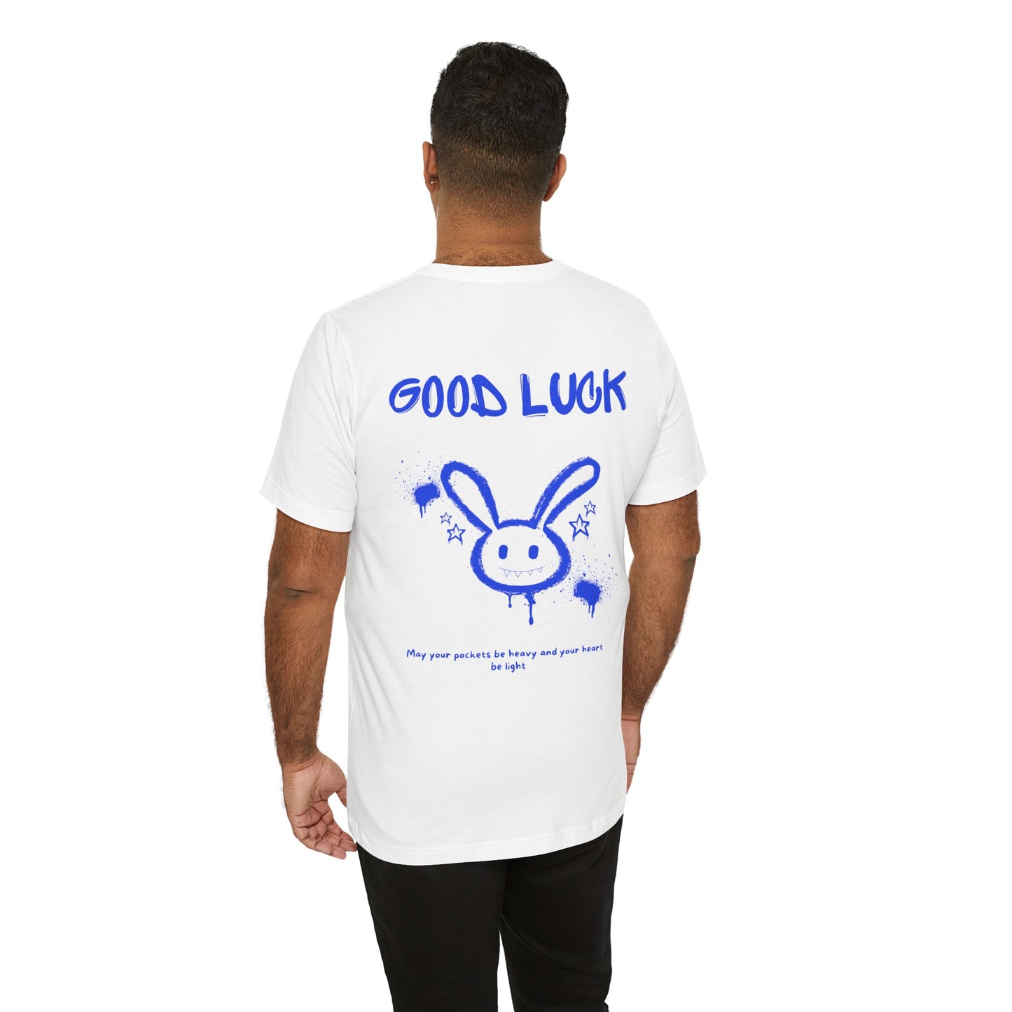 Lucky Bunny Graffiti T-Shirt: Edgy Streetwear, Mental Health Awareness