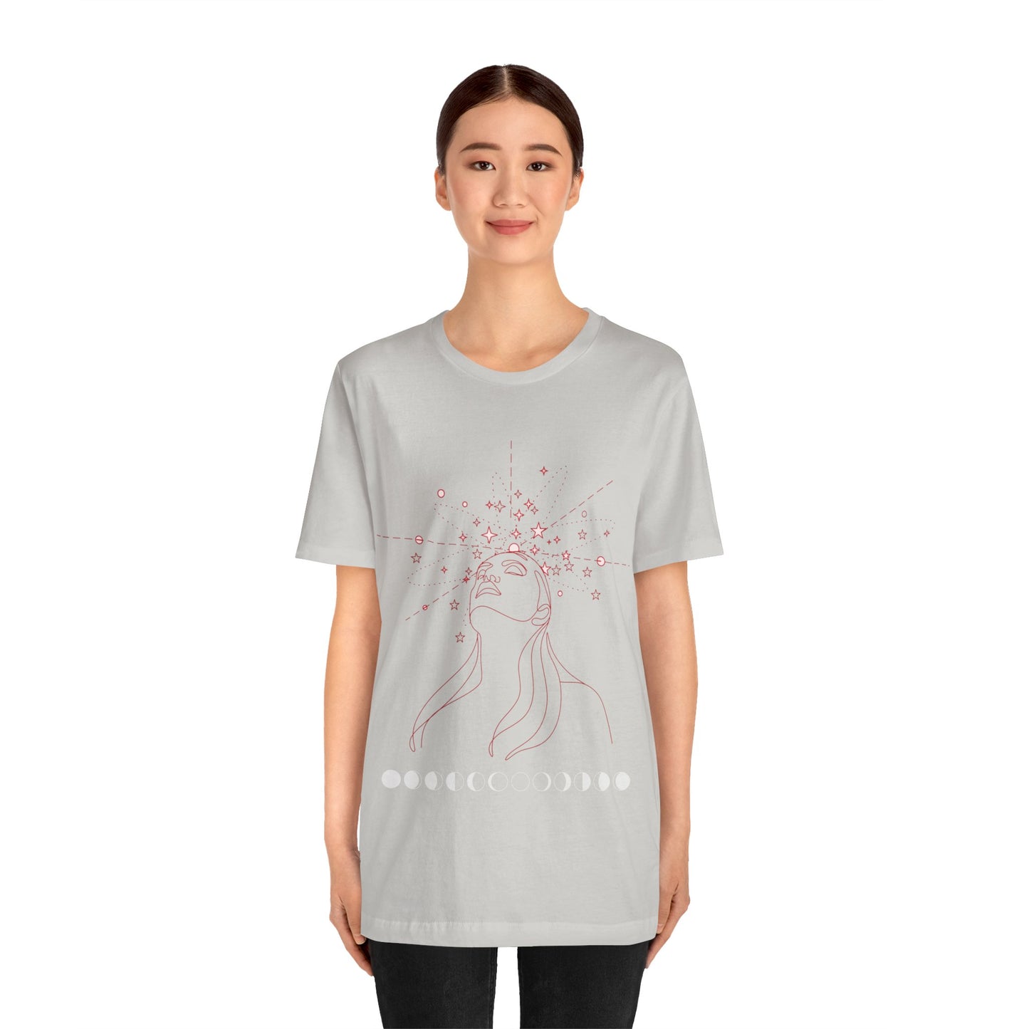 Mystical Imagination Tee: Moon Phases, Witchy Style