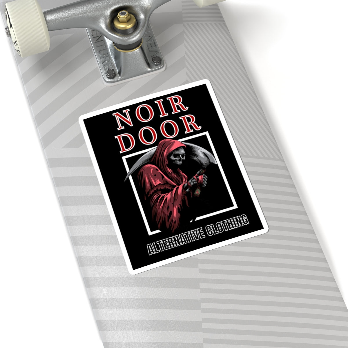 Grim Reaper Sticker: Gothic Memento Mori Art, Alternative Style