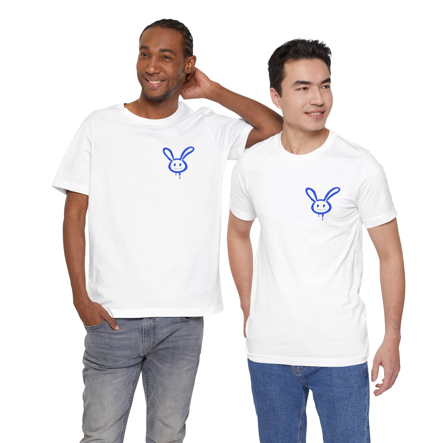 Lucky Bunny Graffiti T-Shirt: Edgy Streetwear, Mental Health Awareness