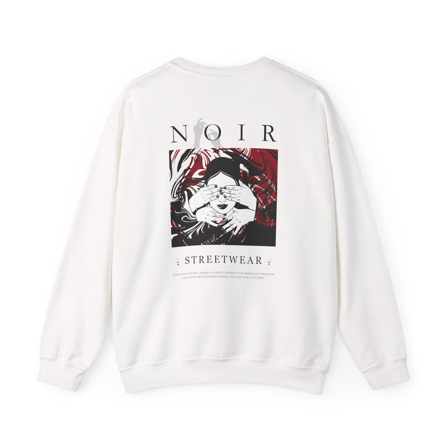 Surrealism Hoodie: Anxiety Girl Graphic, Gothic Oversized Sweatshirt