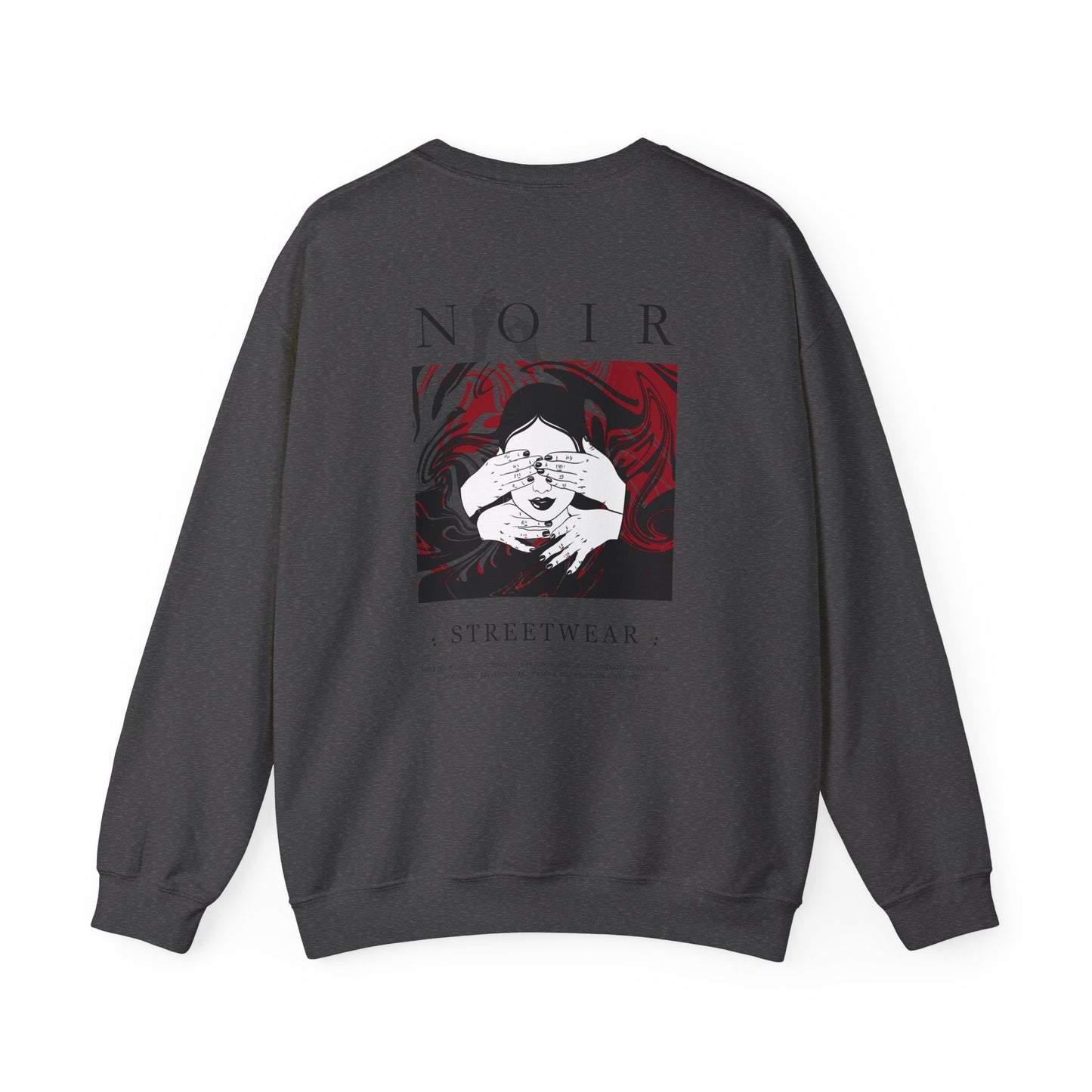 Surrealism Hoodie: Anxiety Girl Graphic, Gothic Oversized Sweatshirt