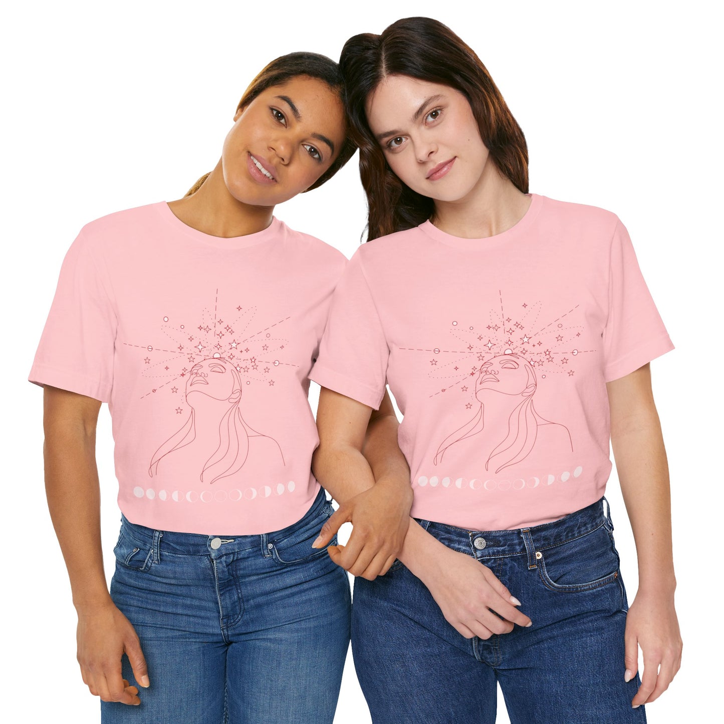Mystical Imagination Tee: Moon Phases, Witchy Style