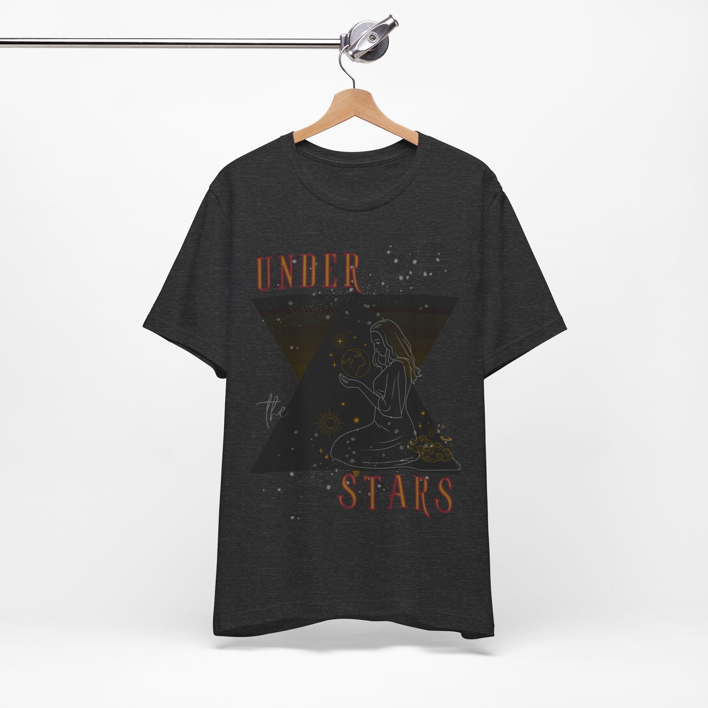Cosmic Goddess T-Shirt: Celestial Witch, Astrology Lover, Boho Fashion