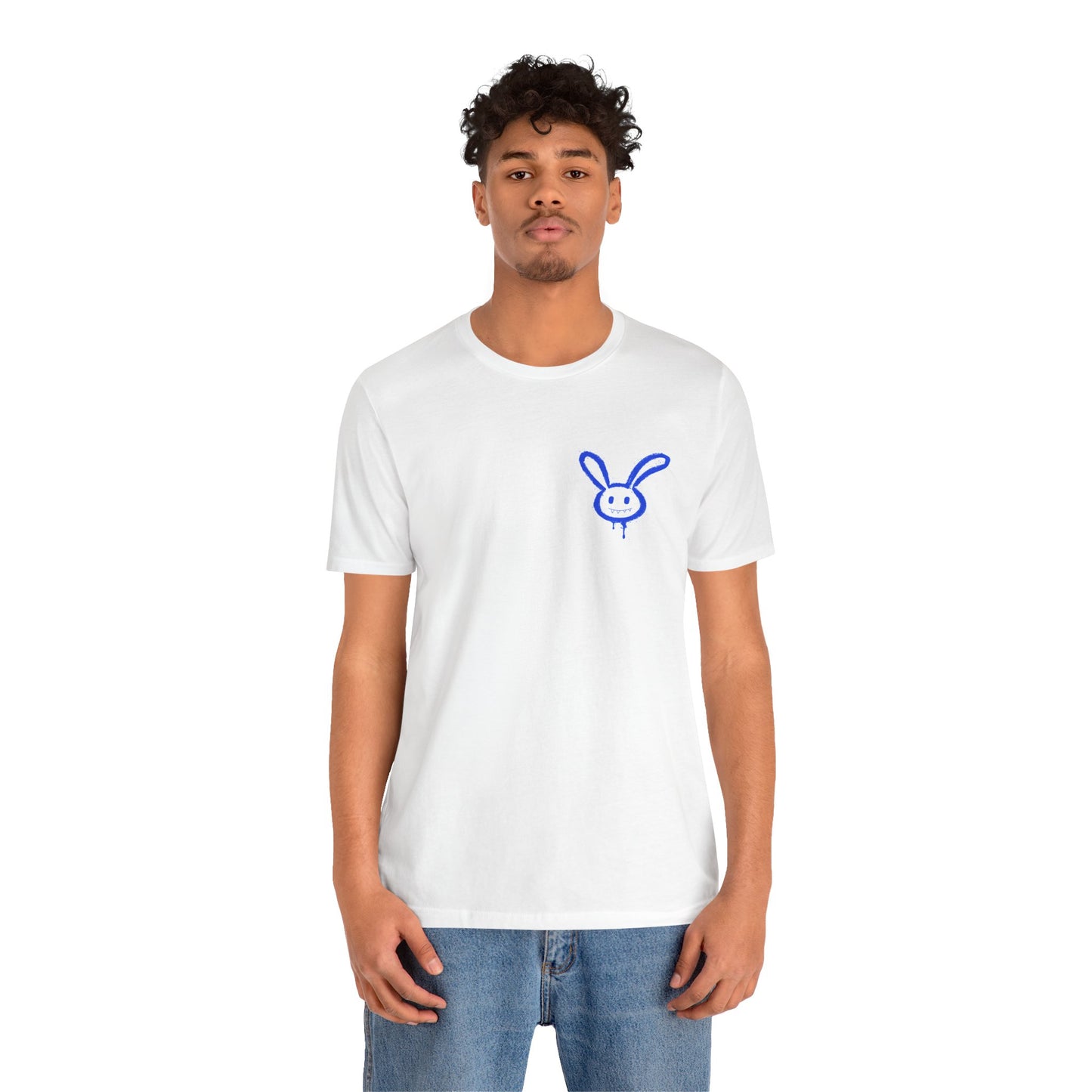 Lucky Bunny Graffiti T-Shirt: Edgy Streetwear, Mental Health Awareness