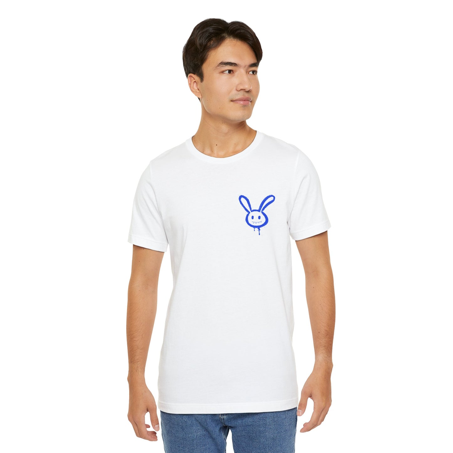 Lucky Bunny Graffiti T-Shirt: Edgy Streetwear, Mental Health Awareness
