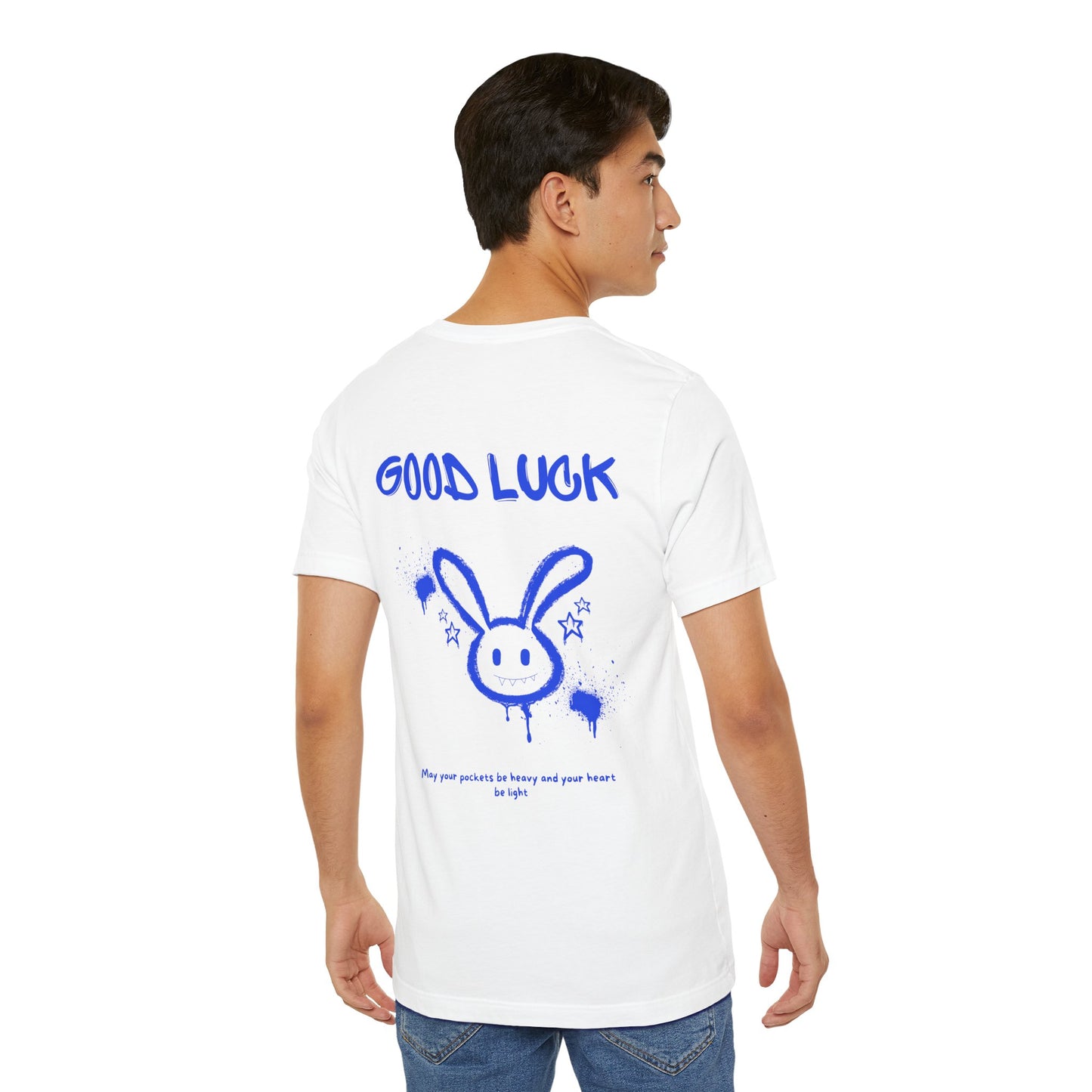 Lucky Bunny Graffiti T-Shirt: Edgy Streetwear, Mental Health Awareness