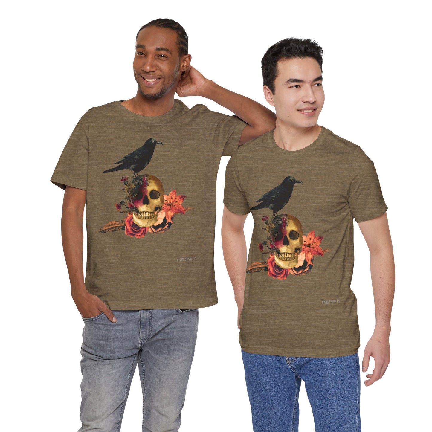 Raven Skull T-Shirt: Gothic Poem Apparel, Dark Illustration