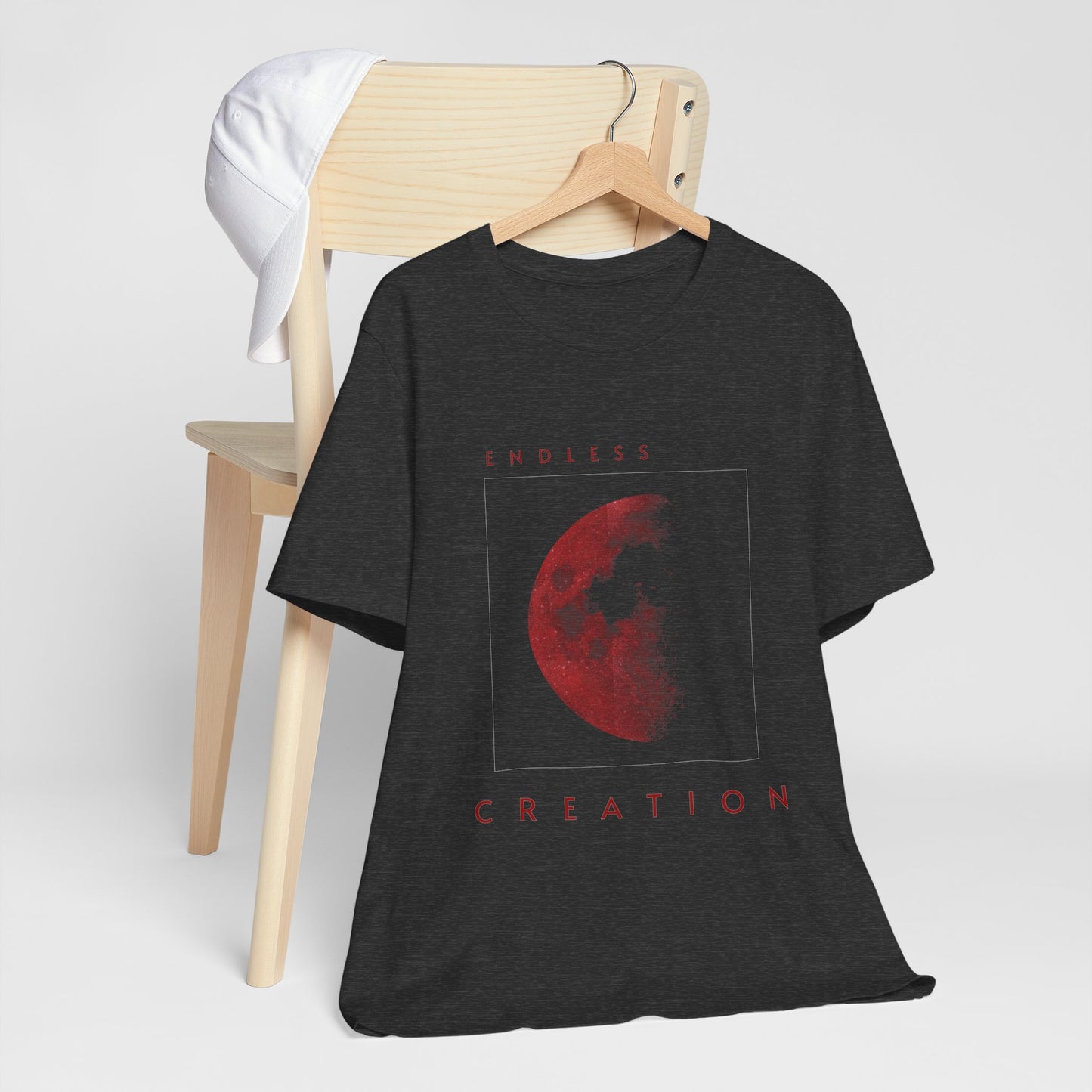 Red Moon Graphic T-Shirt: Celestial Witchy Top, Astrology Gift