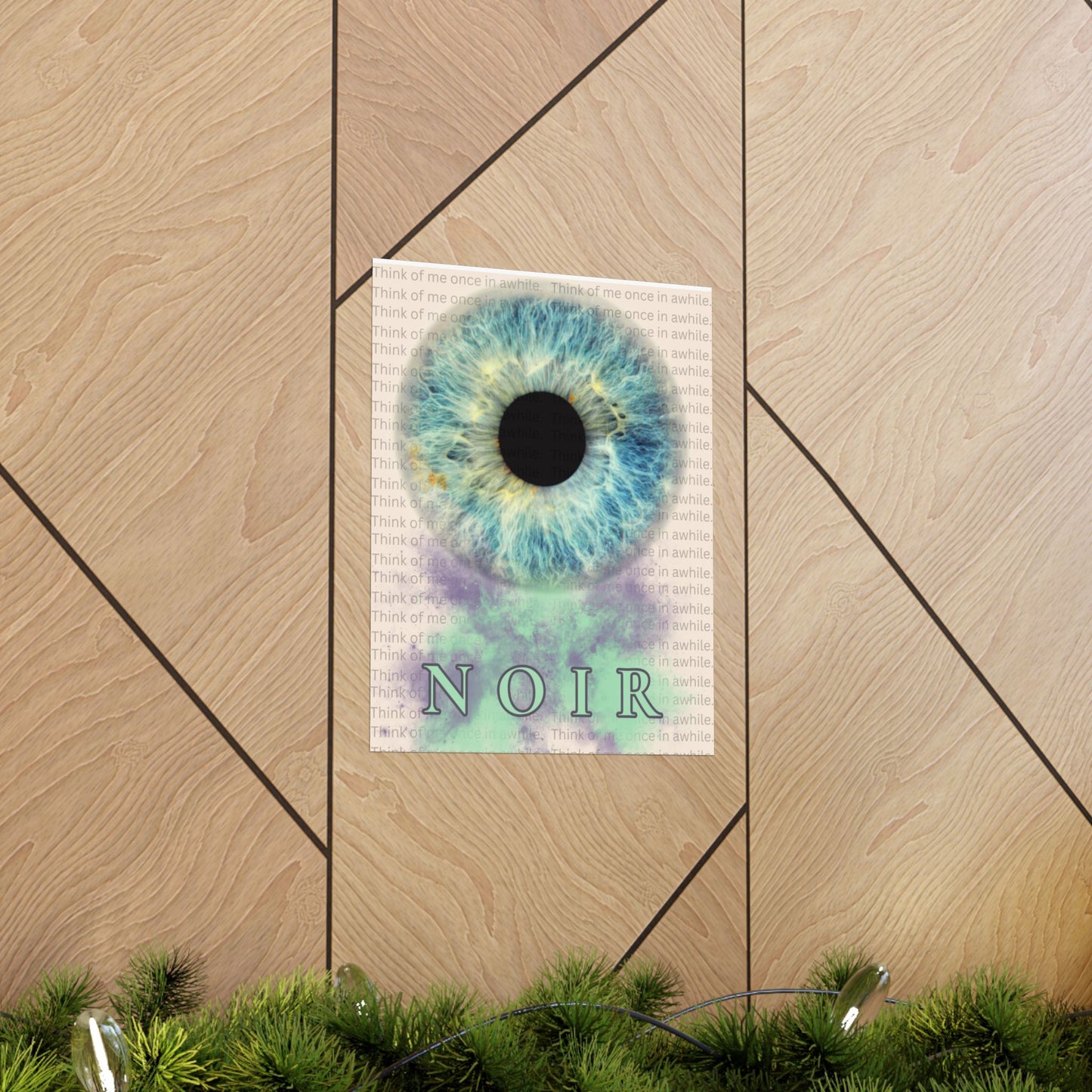 Eye Art Print: Surreal Iris Poster, Modern Wall Decor