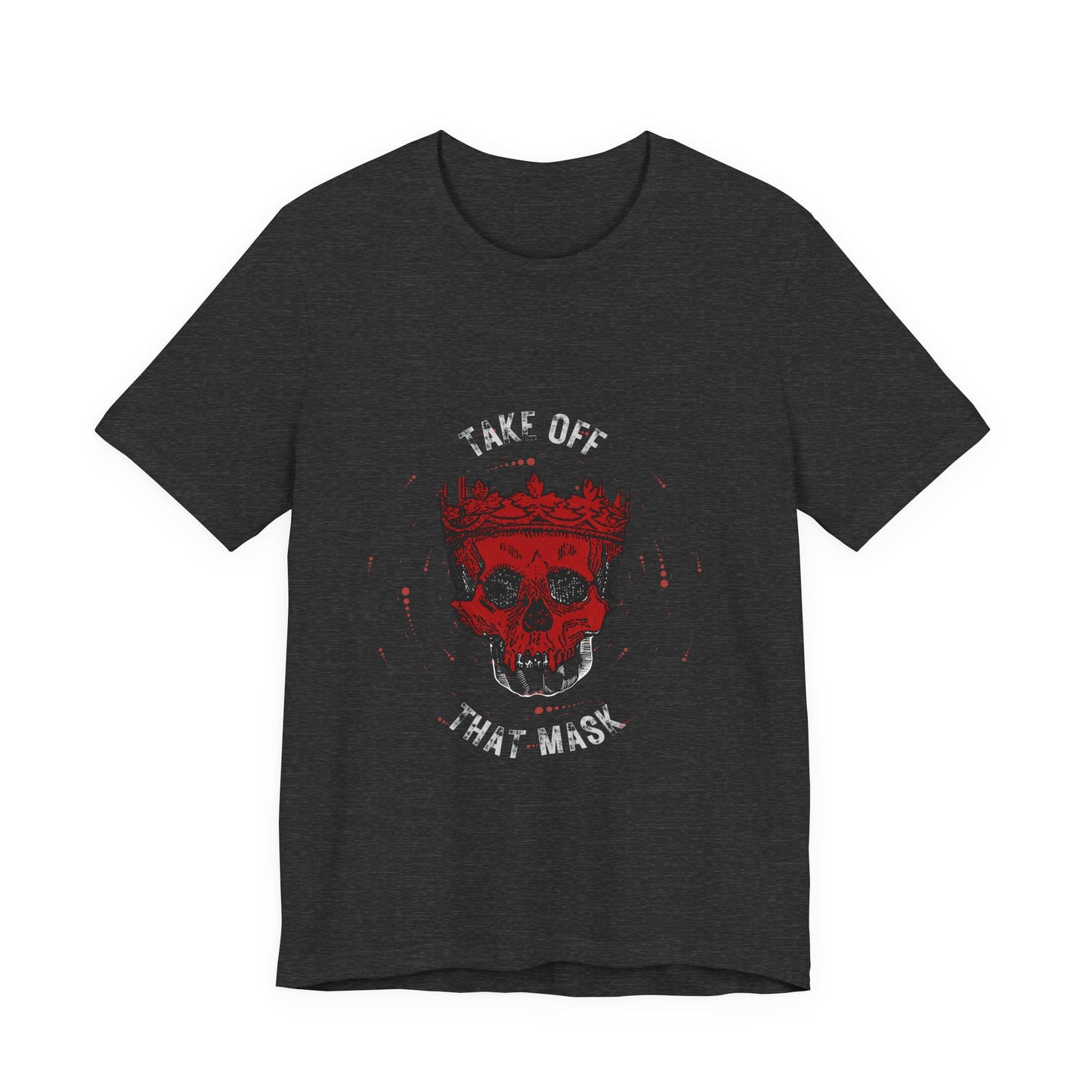 Gothic Red Skull Graphic Tee - Noir Door Dark Art Top