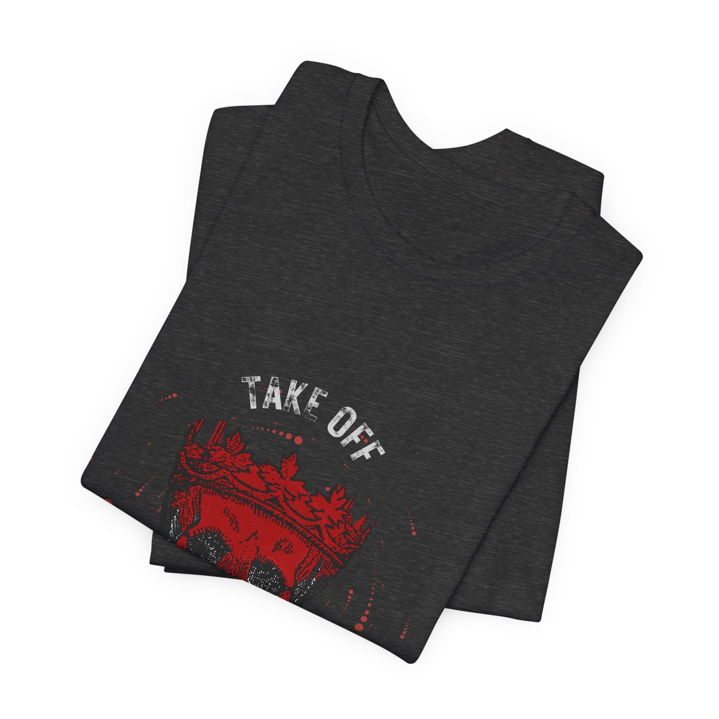 Gothic Red Skull Graphic Tee - Noir Door Dark Art Top