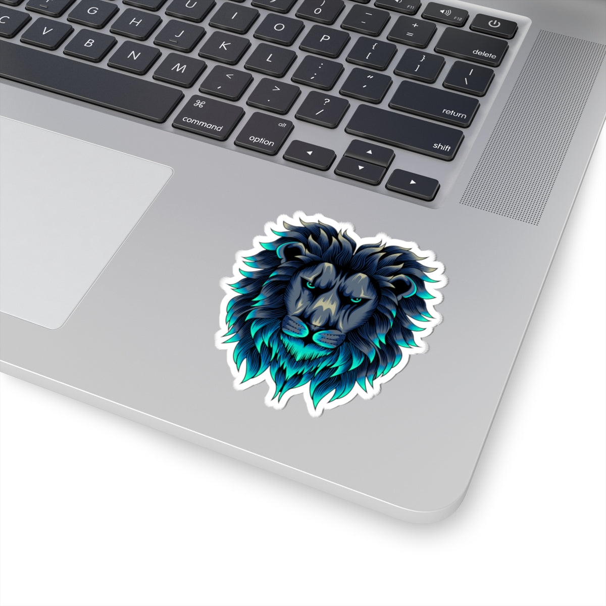Majestic Lion Vinyl Sticker: Fierce Animal Art, Laptop Decal