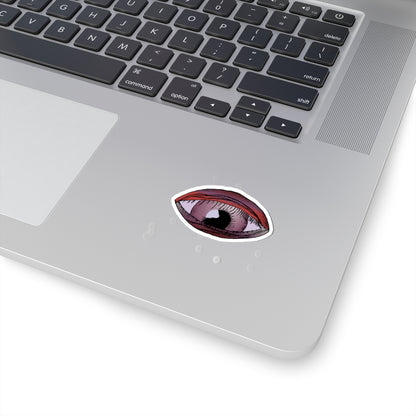Gothic Eye Sticker: "Watcher of the Veil" Pastel Goth Vinyl Decal