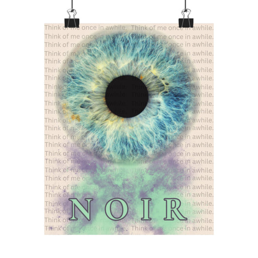 Eye Art Print: Surreal Iris Poster, Modern Wall Decor