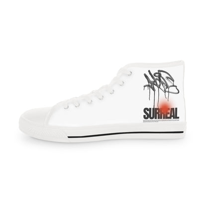 High-Top Sneakers: Surreal Graffiti Art, Memory Foam Soles