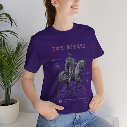 Sinner Tarot T-Shirt: Rebellious Knight, Dark Art Tee