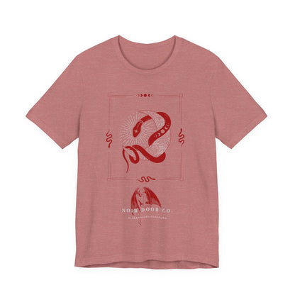 Mystical Snake Moon T-Shirt: Occult Graphic Tee, USA Made
