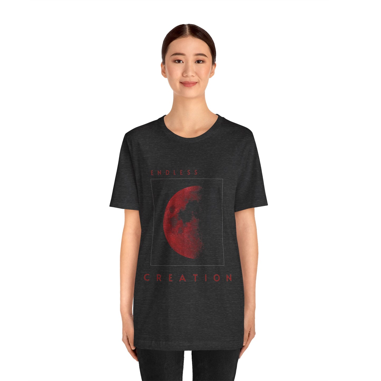 Red Moon Graphic T-Shirt: Celestial Witchy Top, Astrology Gift