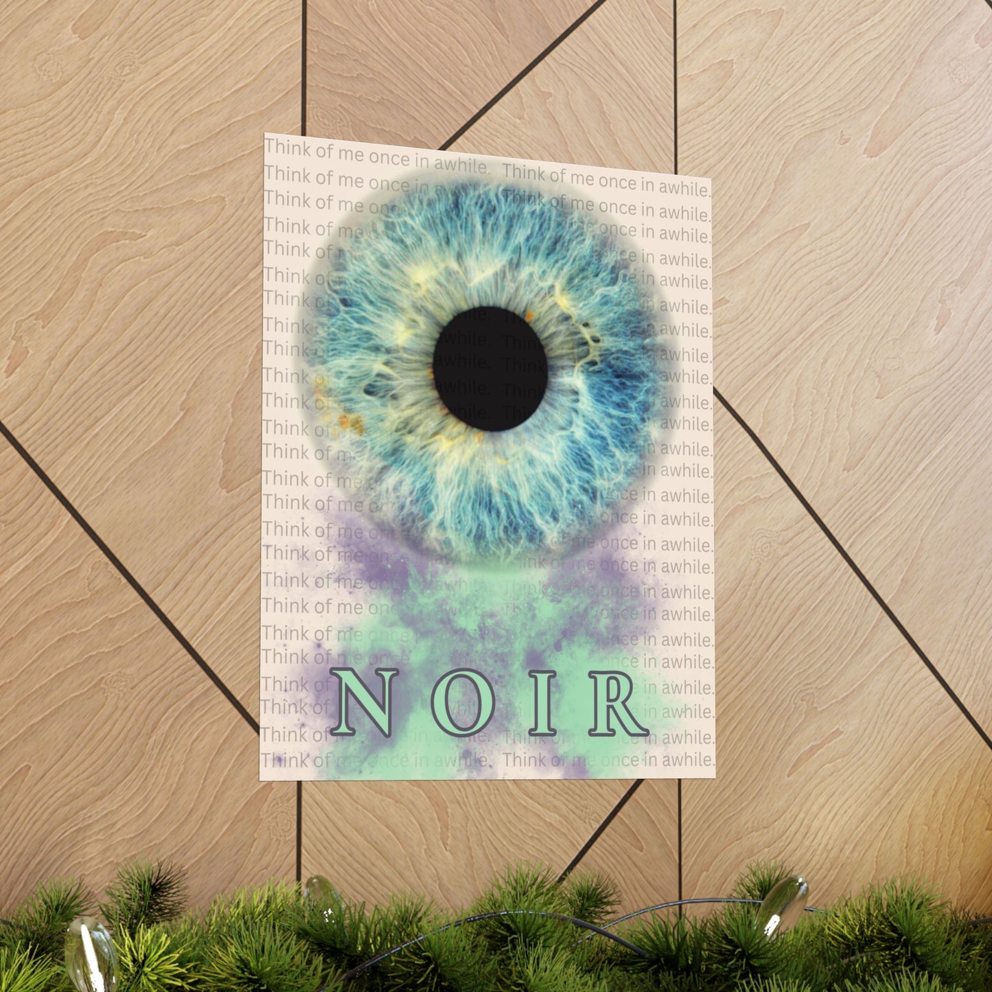 Eye Art Print: Surreal Iris Poster, Modern Wall Decor