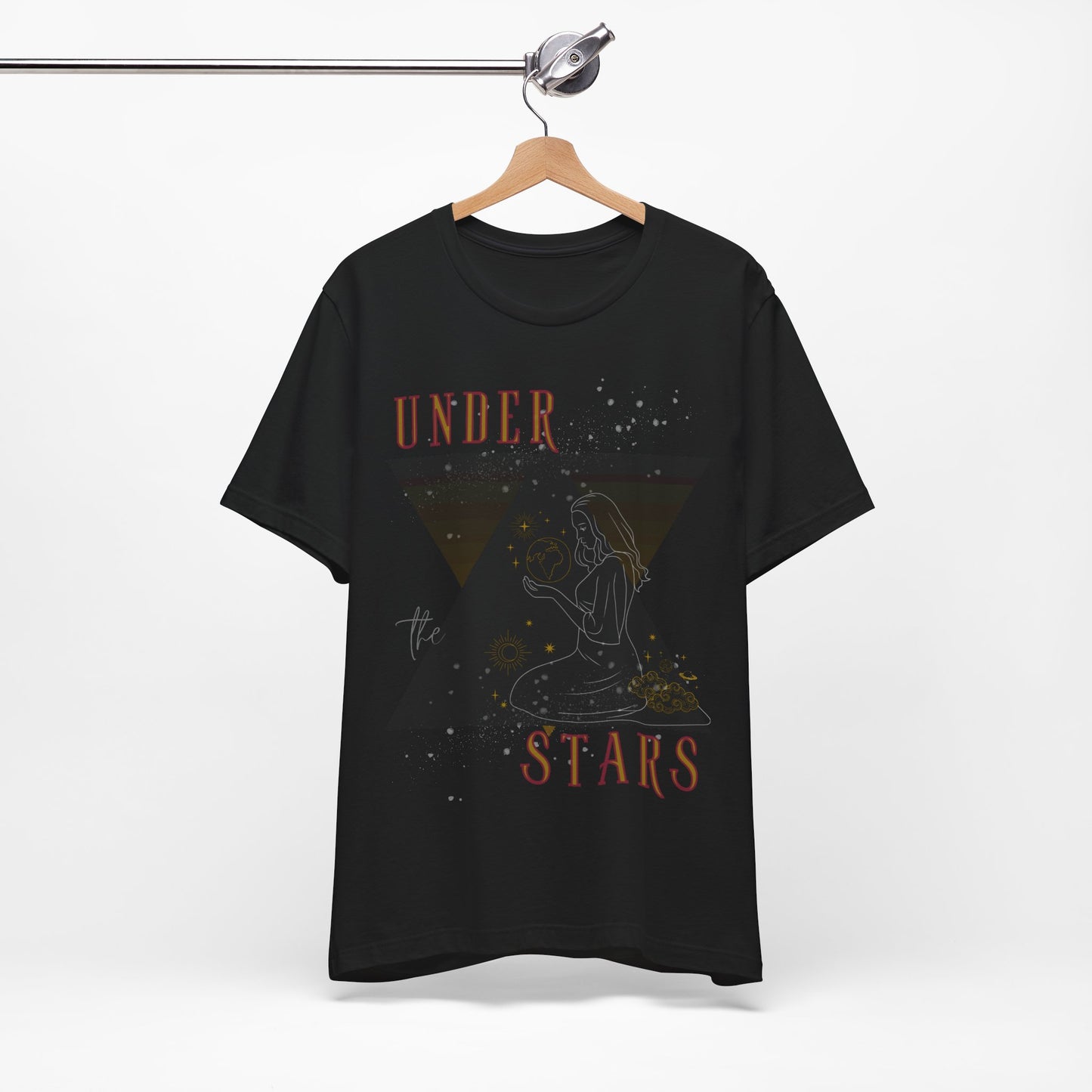 Cosmic Goddess T-Shirt: Celestial Witch, Astrology Lover, Boho Fashion