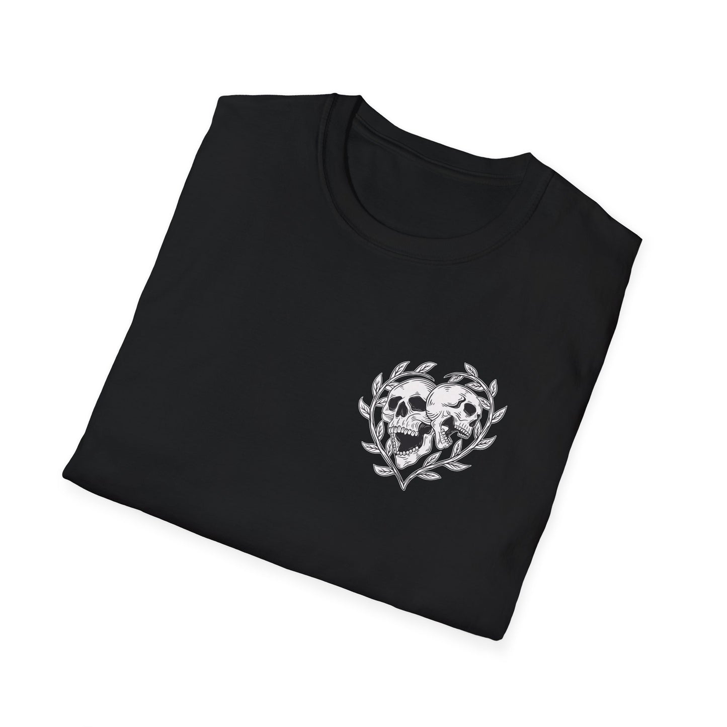 Screaming Skulls Graphic T-Shirt: Heart Vines, Mental Health Tee