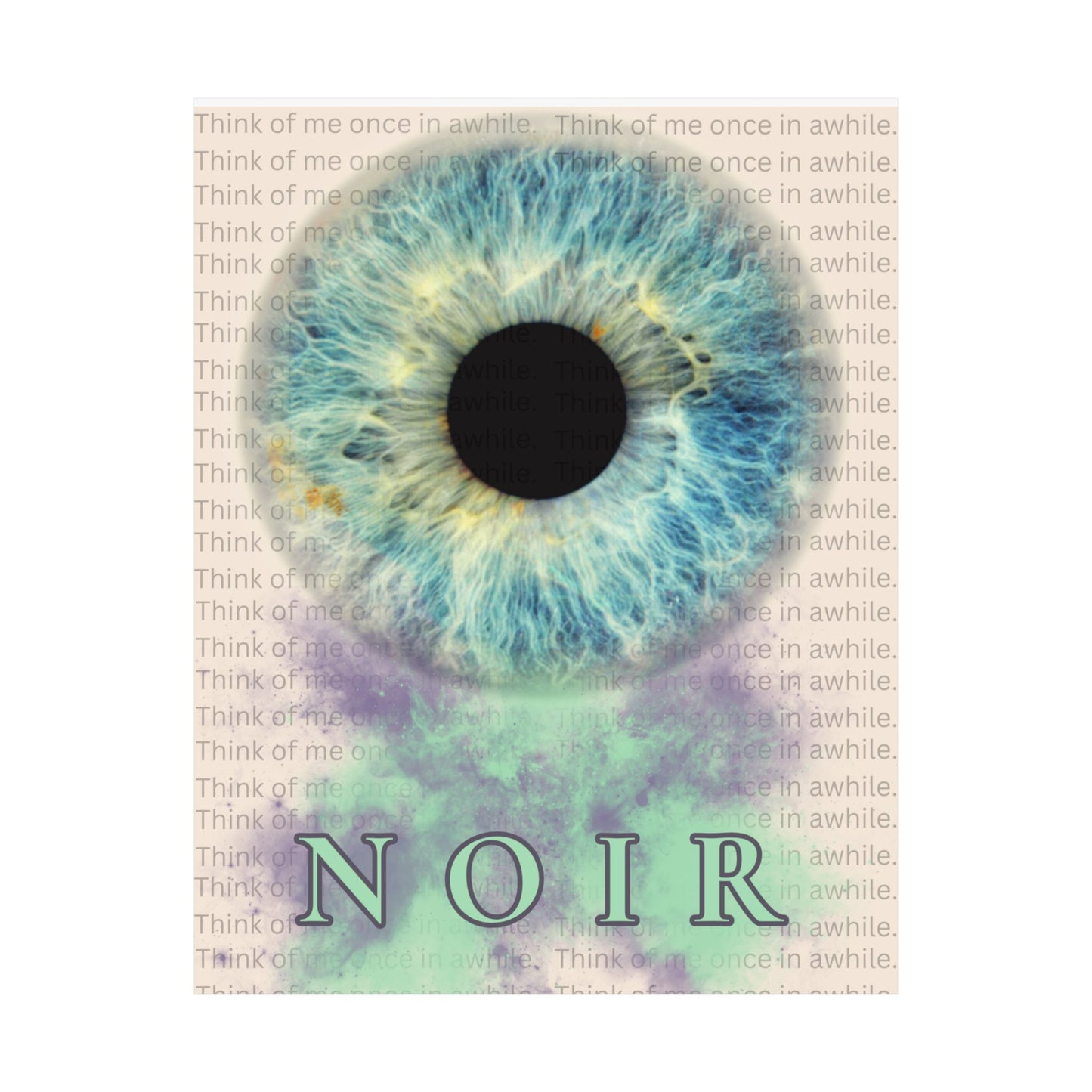 Eye Art Print: Surreal Iris Poster, Modern Wall Decor
