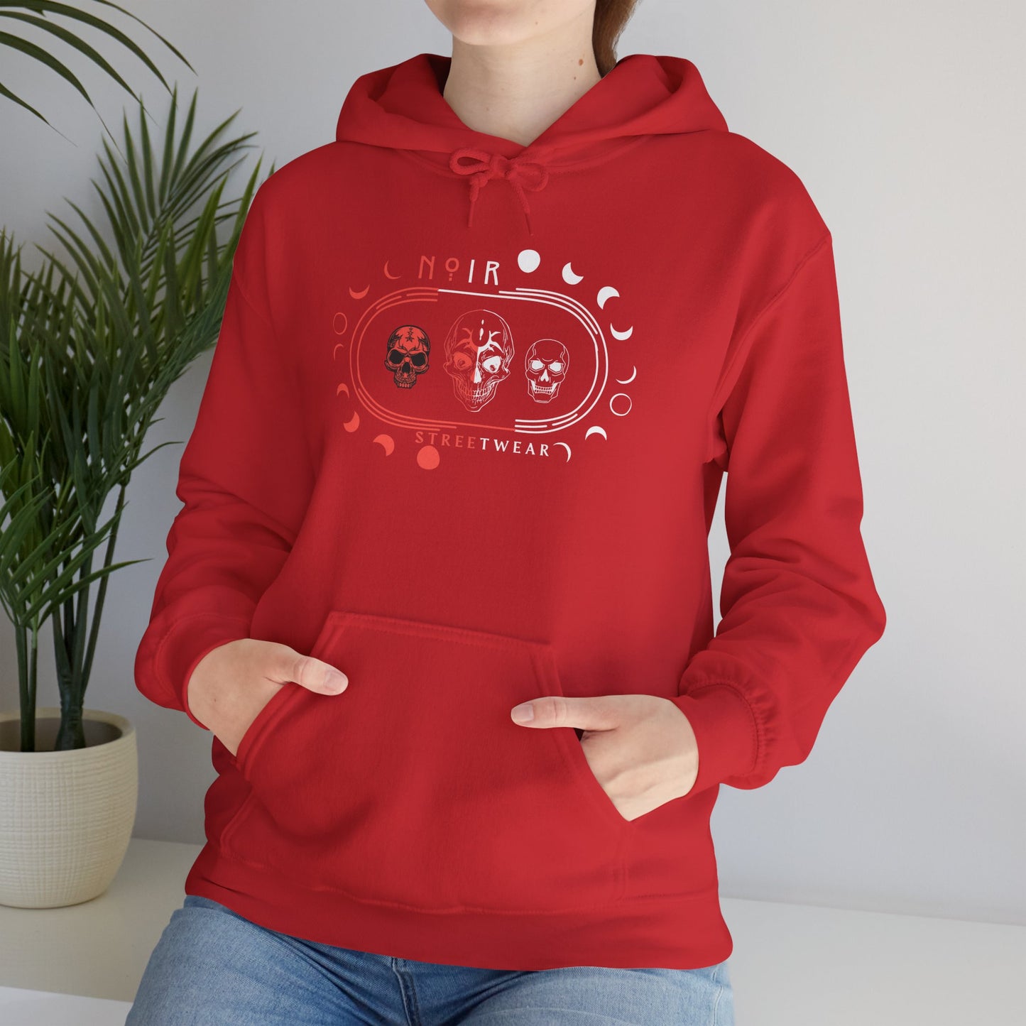 Celestial Oversized Hoodie for Her, Gothic Skull and Moon Pullover, Unique Alternative Apparel, Dark Aesthetic Top, Moody Fashion for Fall