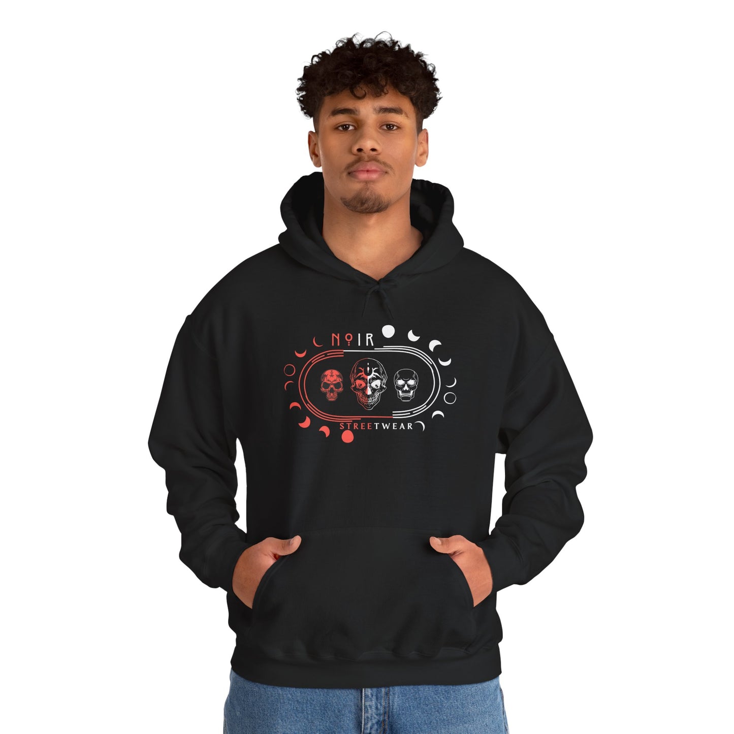 Celestial Oversized Hoodie for Her, Gothic Skull and Moon Pullover, Unique Alternative Apparel, Dark Aesthetic Top, Moody Fashion for Fall