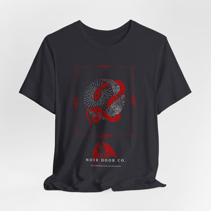 Mystical Snake Moon T-Shirt: Occult Graphic Tee, USA Made
