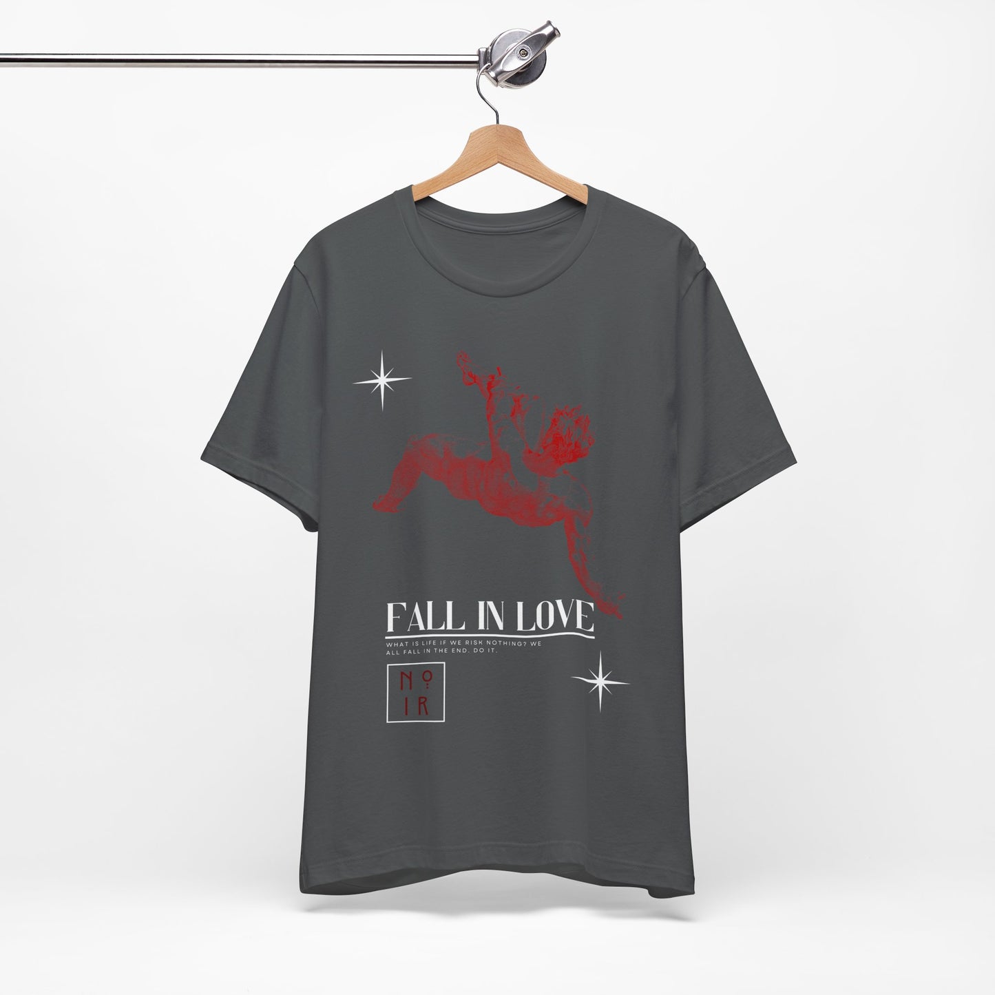 Gothic Skater Tee: Greek Statue, Fall In Love - USA Made