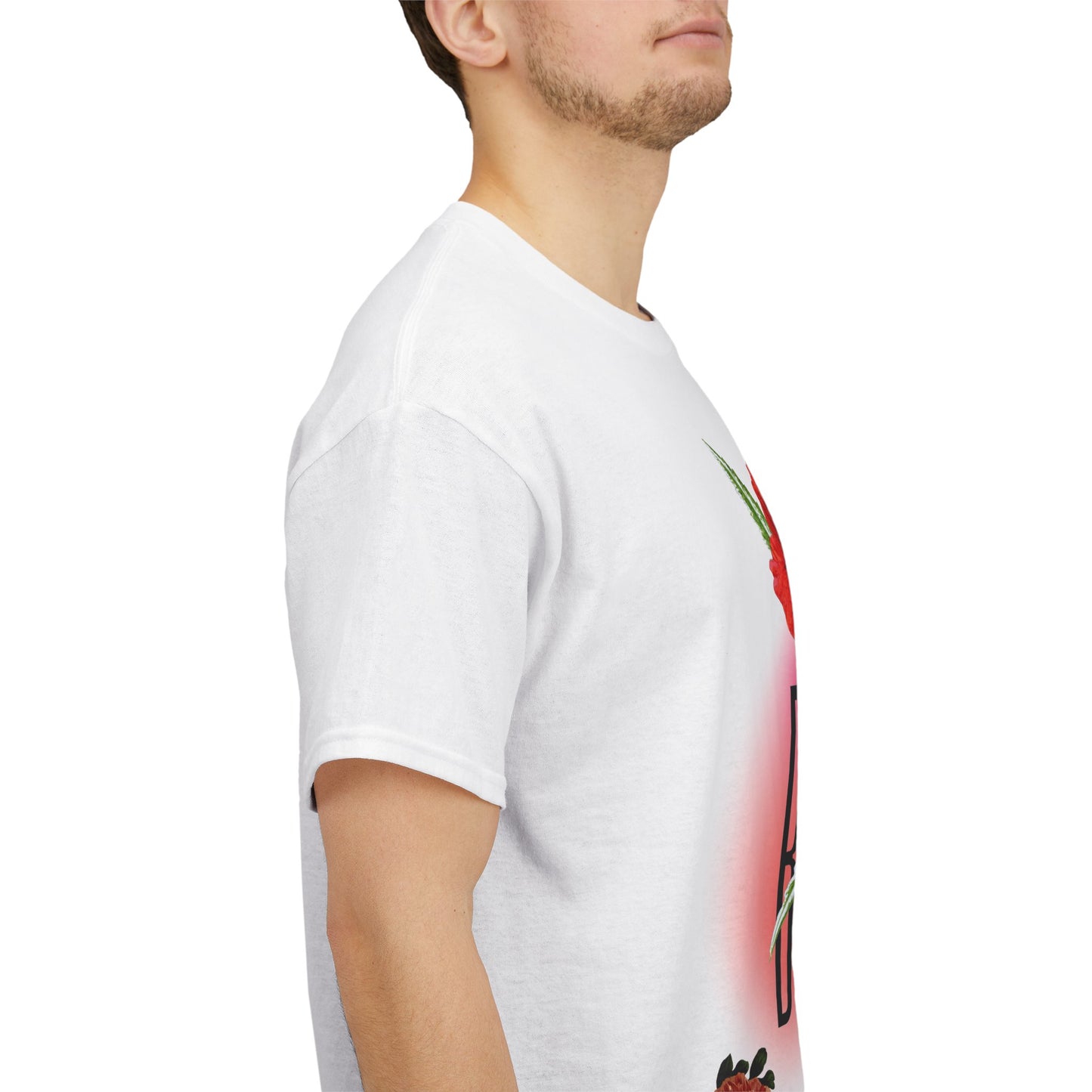 Floral Bloom Graphic Tee: Vibrant Botanical Rose Shirt