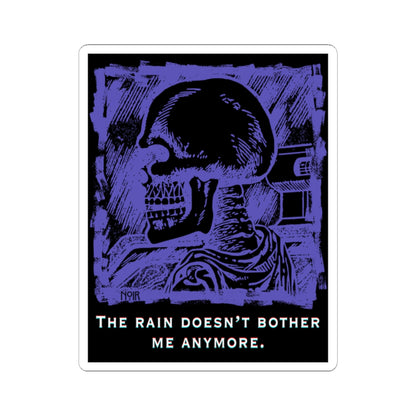 Purple Skeleton Sticker, Best Stickers for Laptops with Dark Aesthetics, Emotional Resilience Sticker, Water Bottle Sticker, Gift Ideas