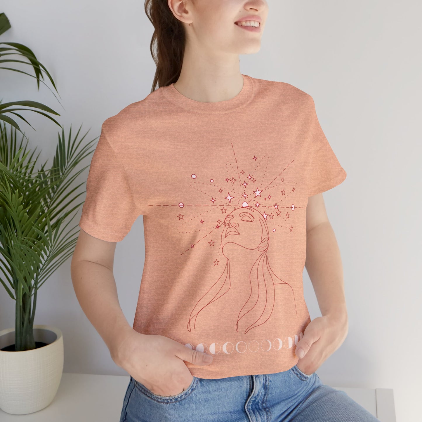 Mystical Imagination Tee: Moon Phases, Witchy Style