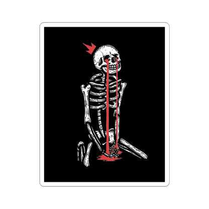 Weeping King Skeleton Sticker: Mental Health Awareness Decal