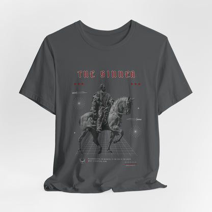 Sinner Tarot T-Shirt: Rebellious Knight, Dark Art Tee