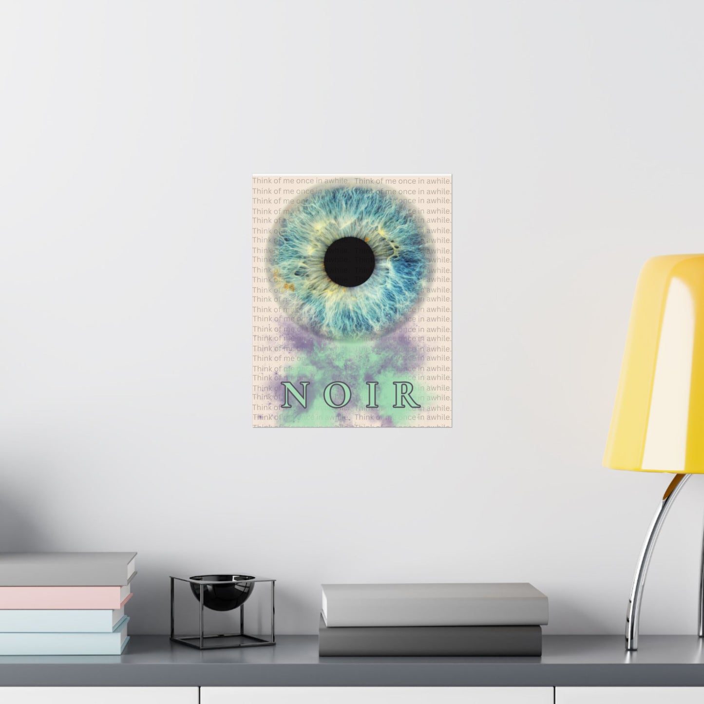 Eye Art Print: Surreal Iris Poster, Modern Wall Decor