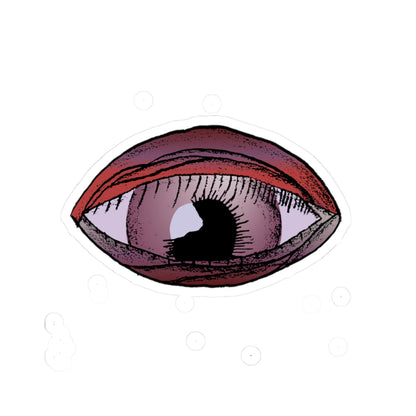 Gothic Eye Sticker: "Watcher of the Veil" Pastel Goth Vinyl Decal