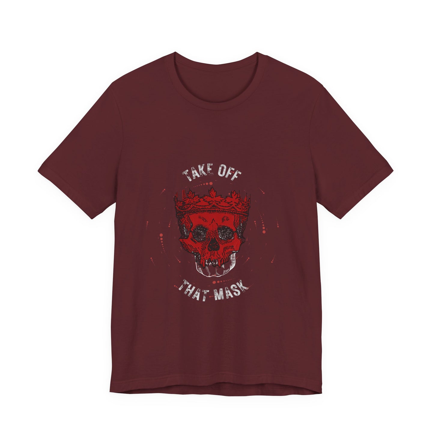 Gothic Red Skull Graphic Tee - Noir Door Dark Art Top