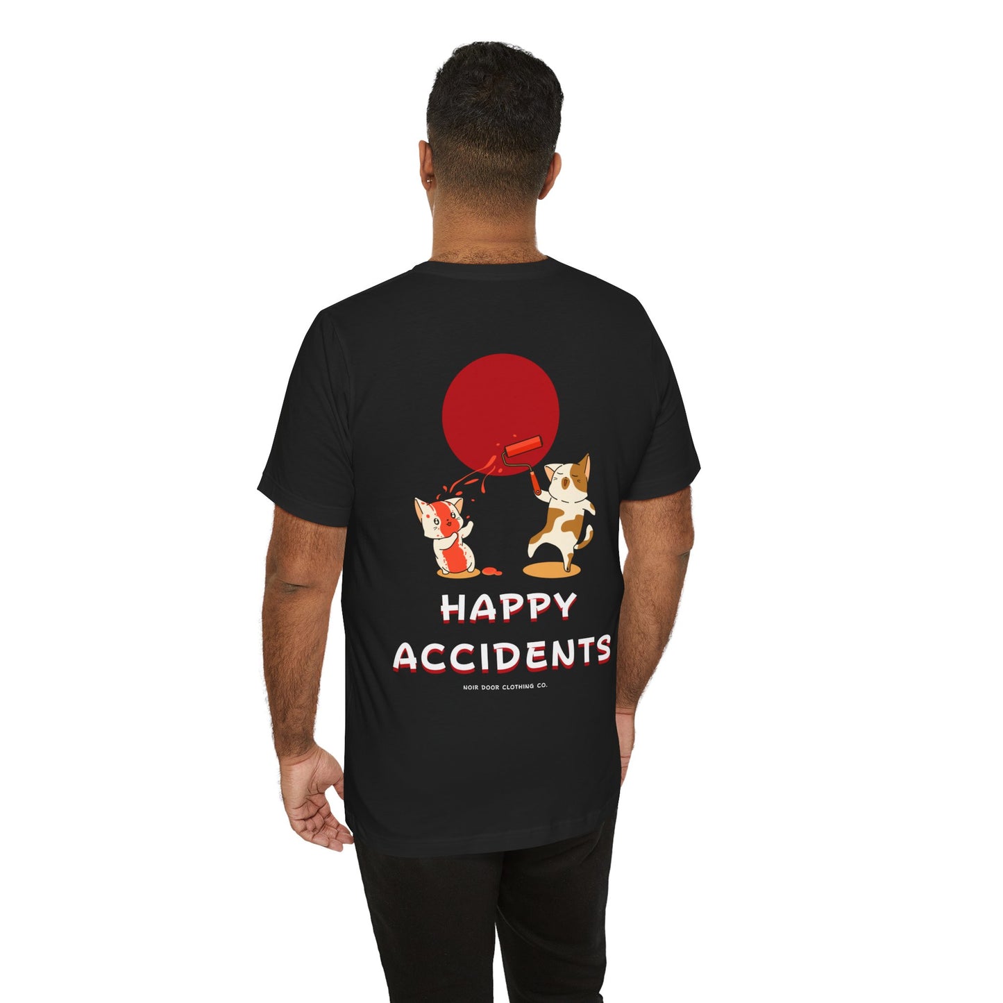 Life Is Art Cat T-Shirt: Happy Accidents Design