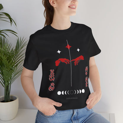 Gothic Moon Phases T-Shirt: Celestial Hands Graphic, USA Made