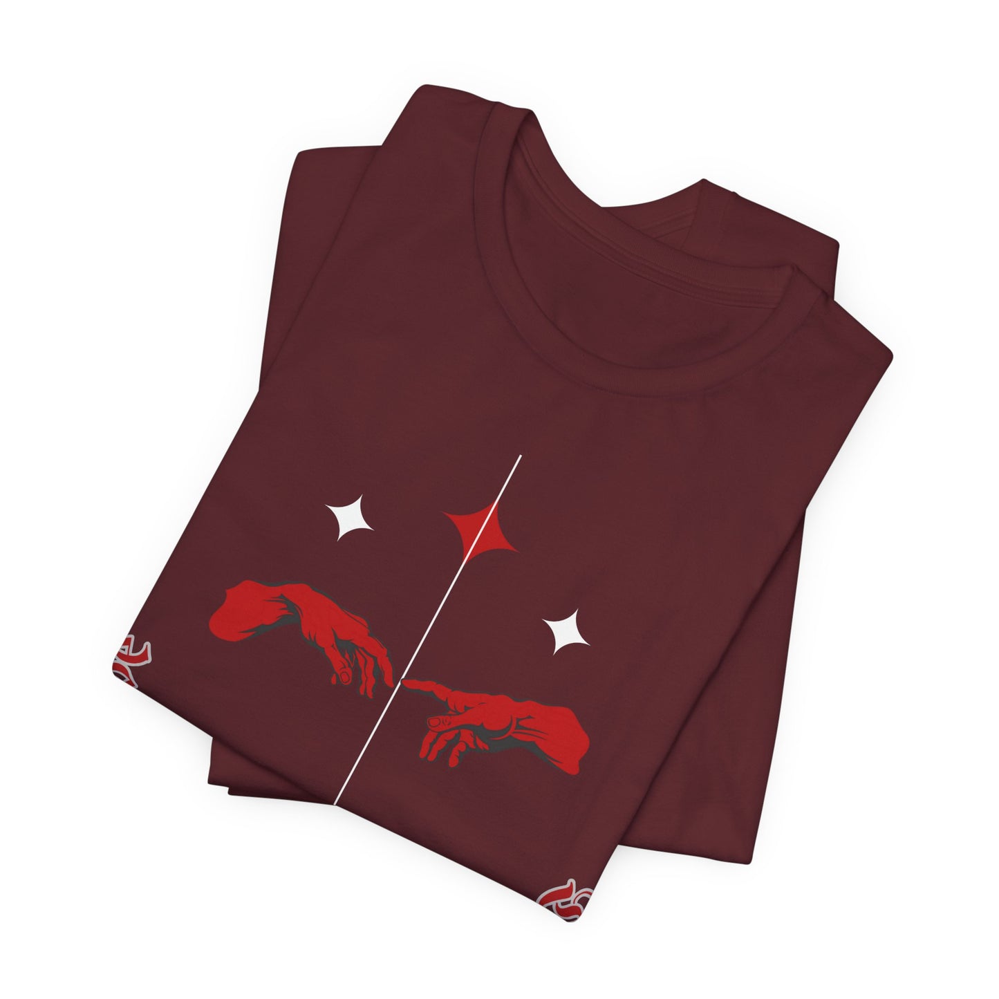 Gothic Moon Phases T-Shirt: Celestial Hands Graphic, USA Made