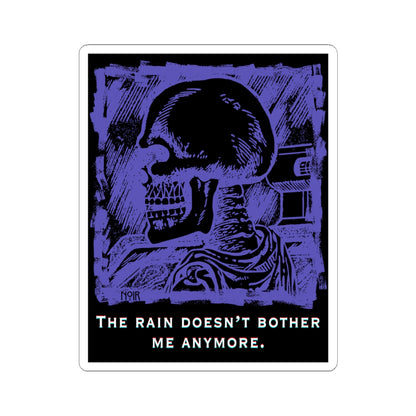 Purple Skeleton Sticker, Best Stickers for Laptops with Dark Aesthetics, Emotional Resilience Sticker, Water Bottle Sticker, Gift Ideas