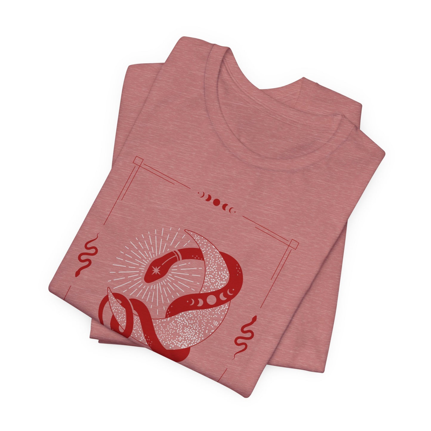 Mystical Snake Moon T-Shirt: Occult Graphic Tee, USA Made