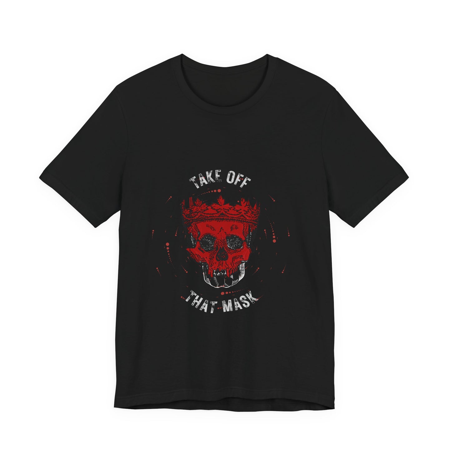 Gothic Red Skull Graphic Tee - Noir Door Dark Art Top