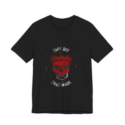 Gothic Red Skull Graphic Tee - Noir Door Dark Art Top