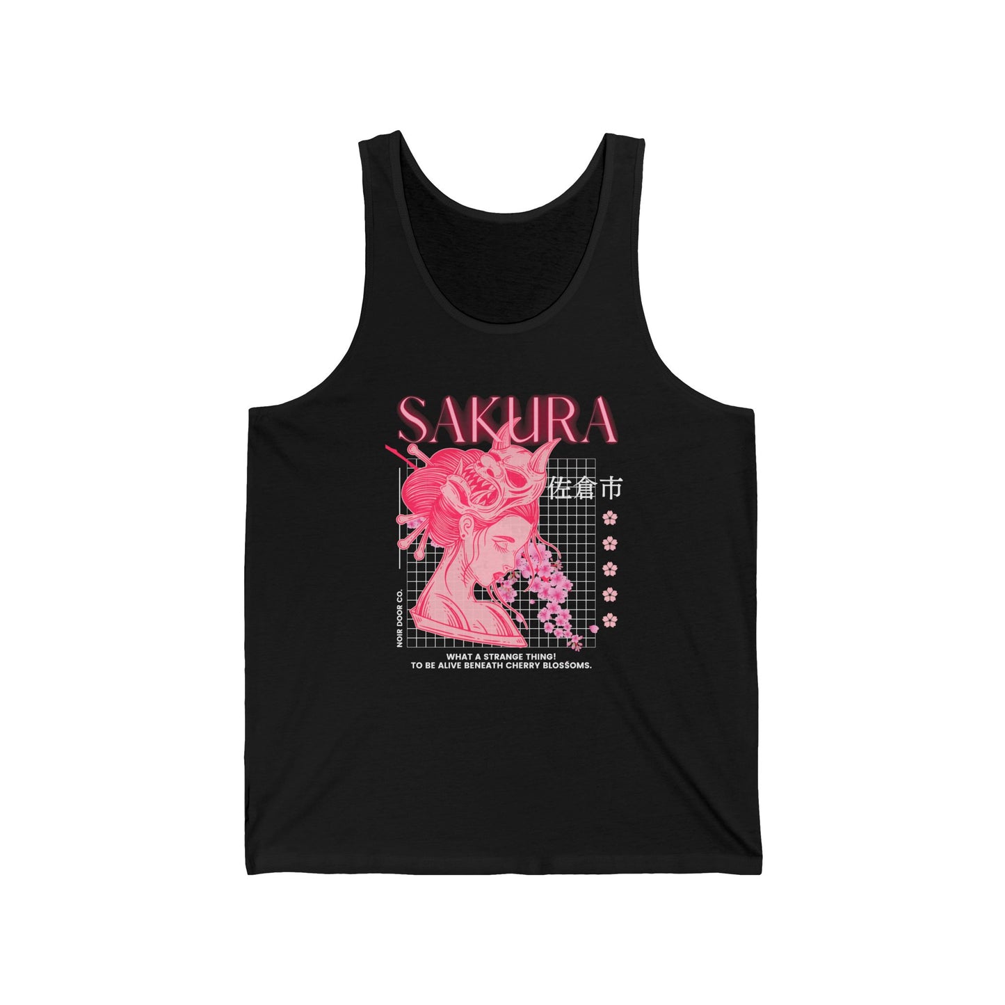 Cherry Blossom Tank Top: Japanese Pastel Goth Fashion