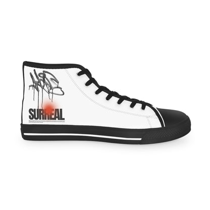High-Top Sneakers: Surreal Graffiti Art, Memory Foam Soles